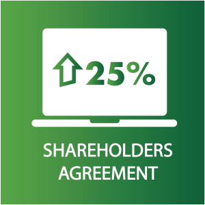 25% shareholders agreement icon