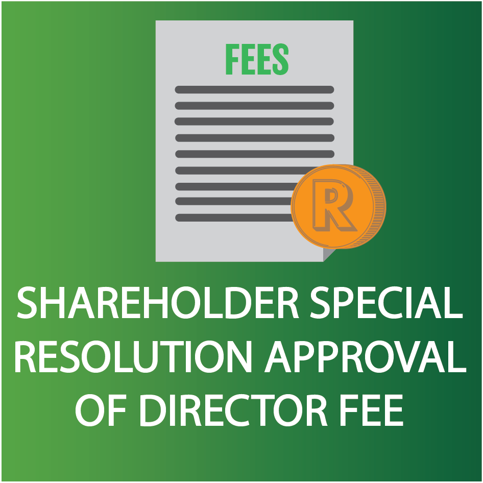 Shareholders special resolution approval of directors fee